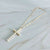 Long Cross Necklace | Pearl