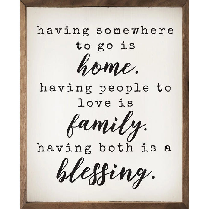 Home, Family, Blessing | Wall Art