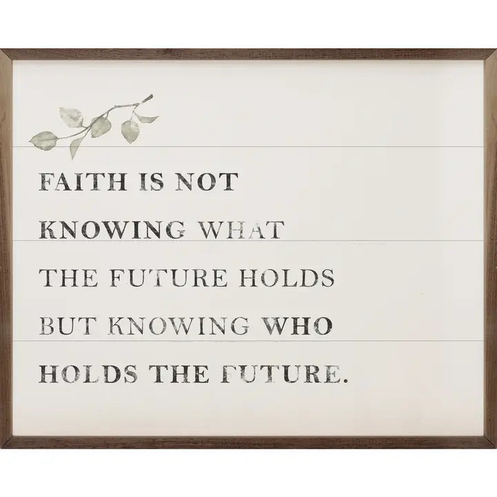 Faith is Not Knowing | Wall Art