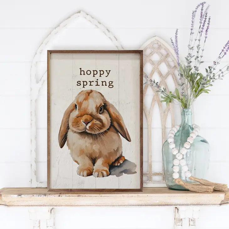 Hoppy Spring Bunny | Wall Art