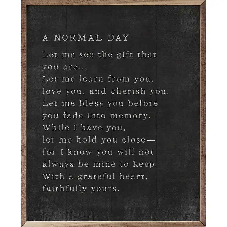 A Normal Day | Wall Art