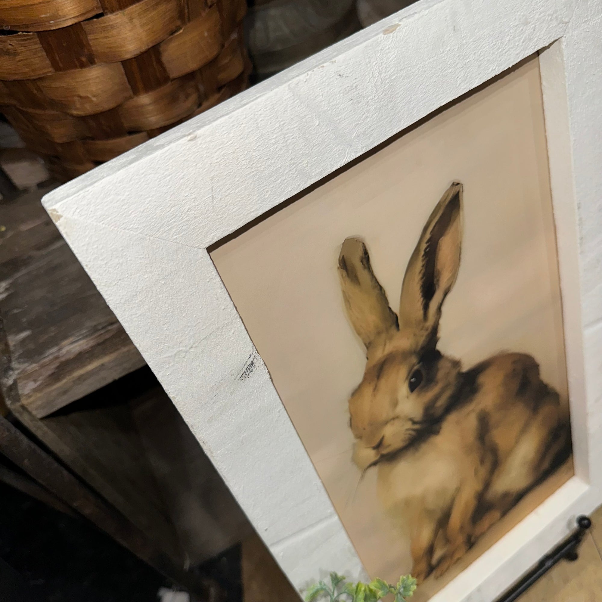 Sweet Bunny | Rustic Frame | Wall Art