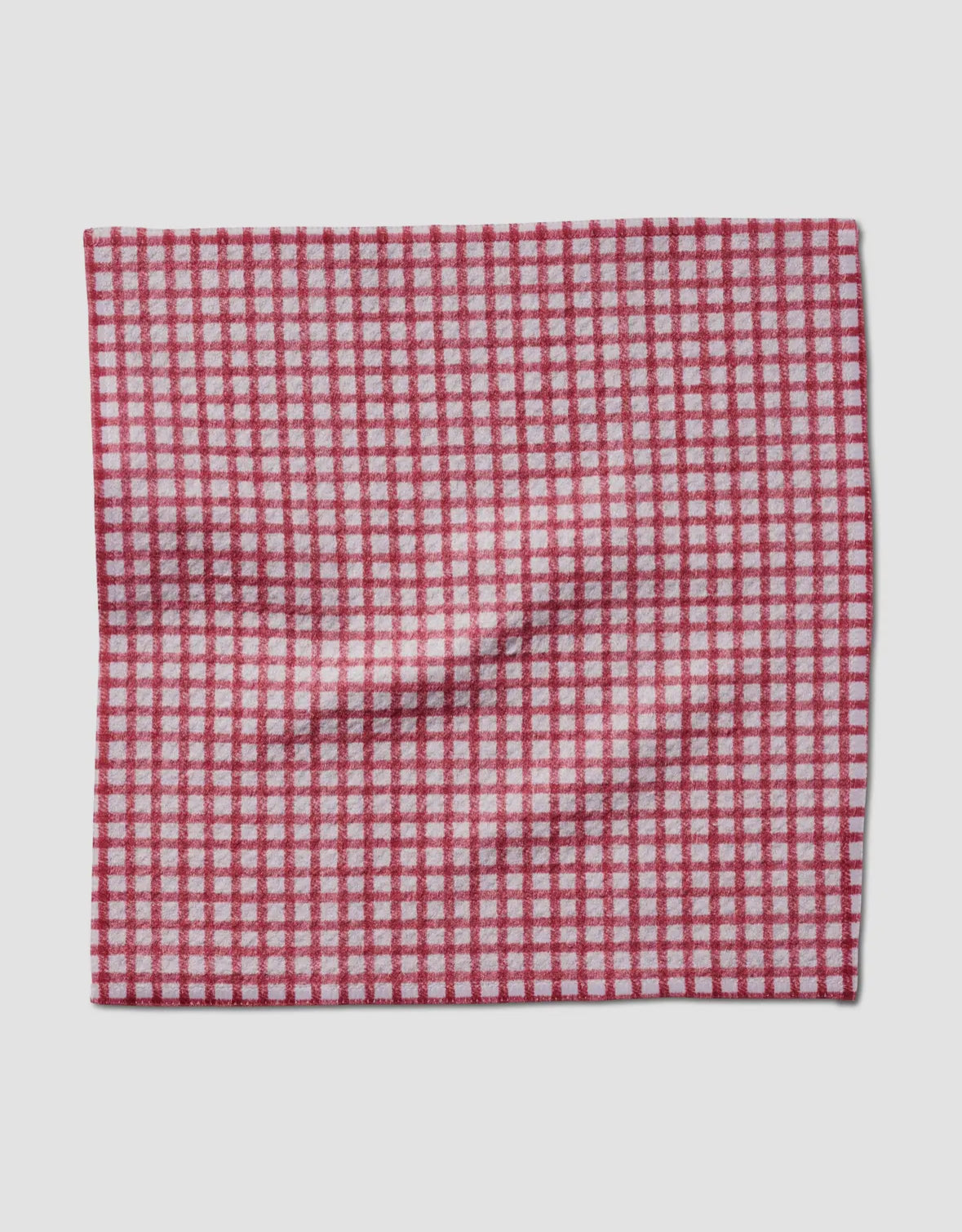 Geometry Kitchen Dishcloth | Fireside Red Plaid