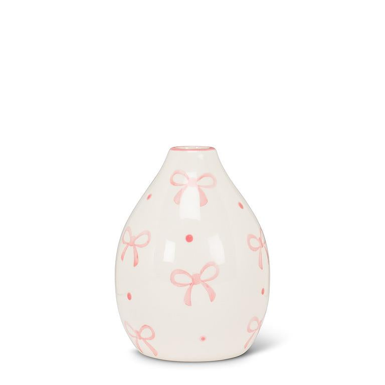 Pink Bow Vase