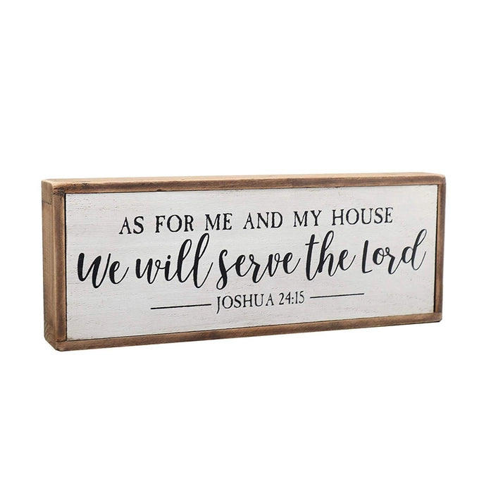 As For Me and My House We Will Serve the Lord | Joshua 24:15 | Wall Art