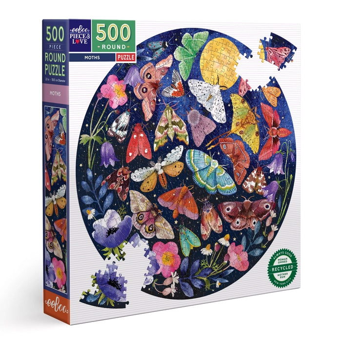 Moths | 500 Piece Round Puzzle