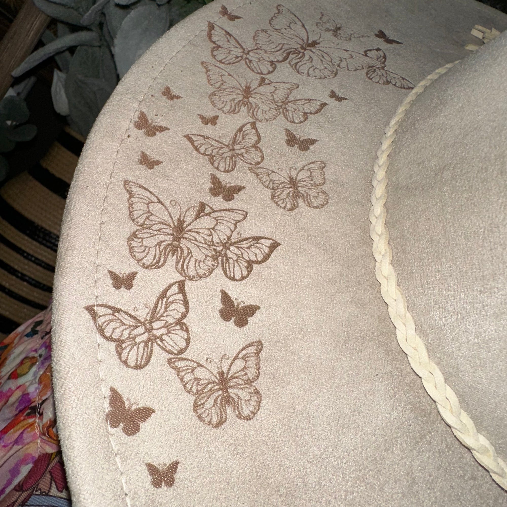 Butterflies Let Them | Boho Engraved Hat