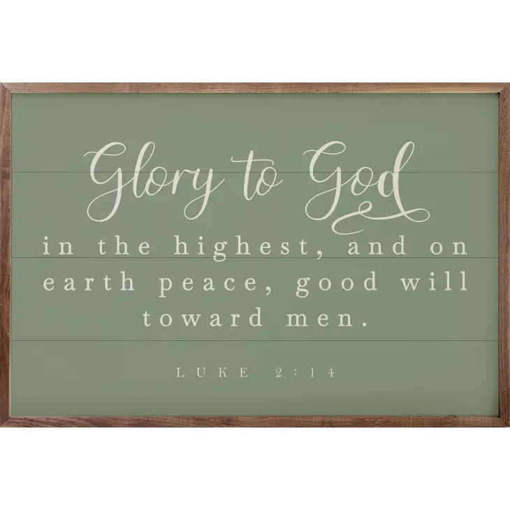 Glory to God | Wall Art