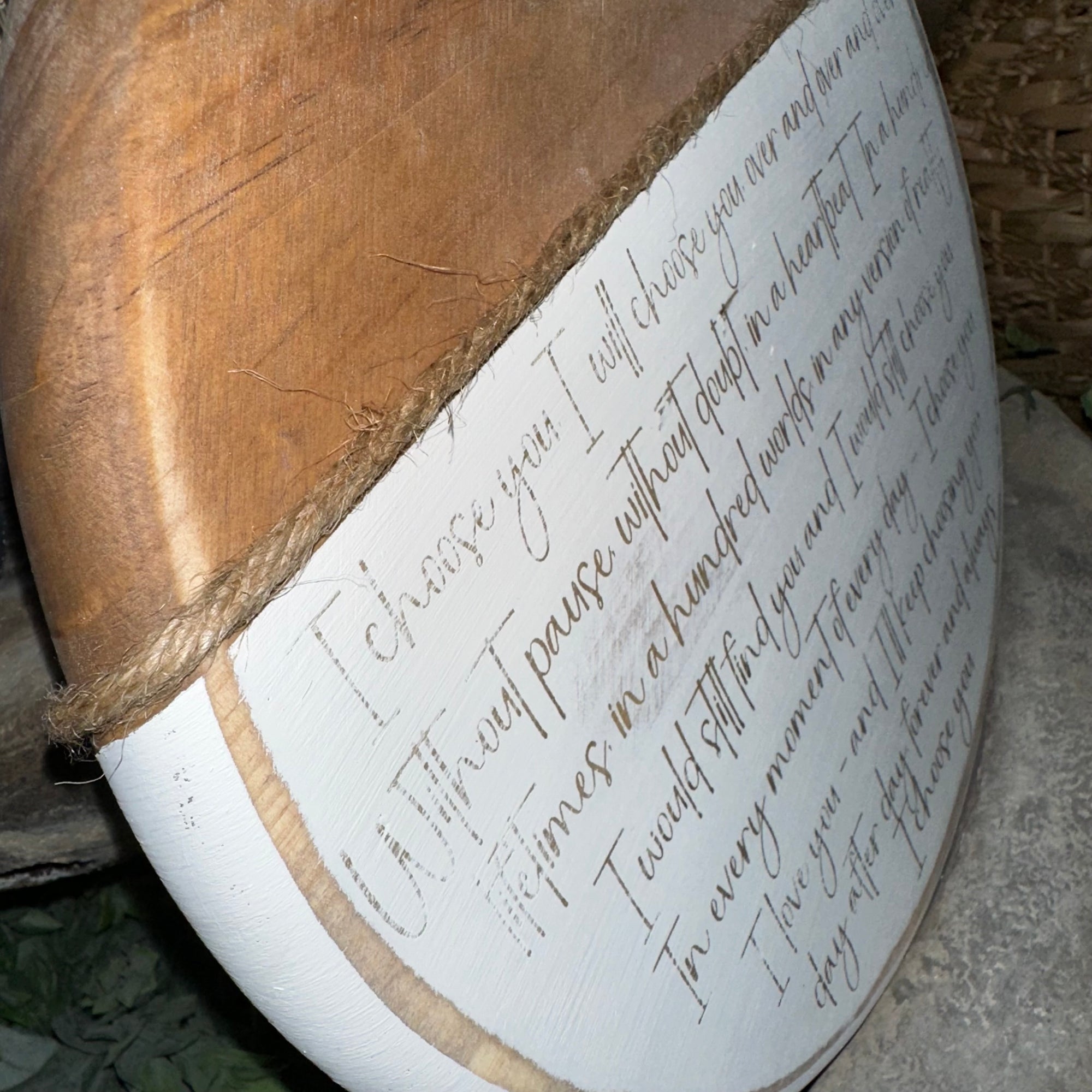 I Choose You | 12" Handmade Sign