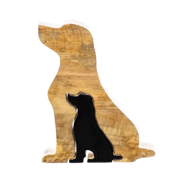 Black Wood Dog | Stand Sitter