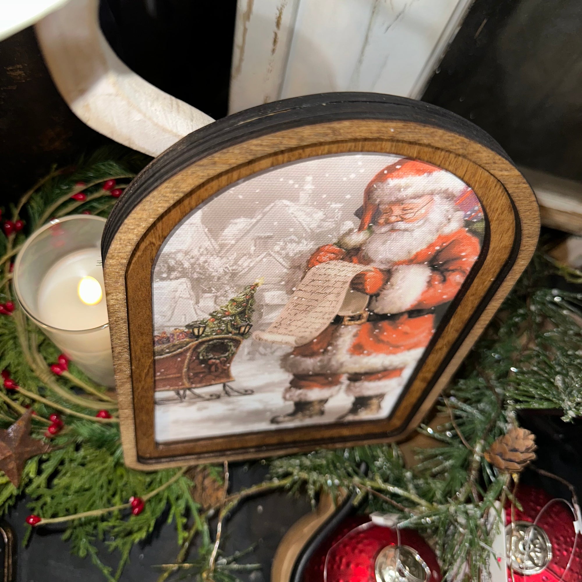 Santa's List | Arched Art