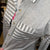 Light Gray & White Striped Button Up Shirt