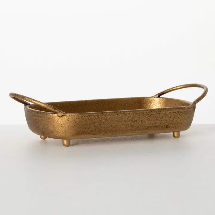 Handled Tray | Brass