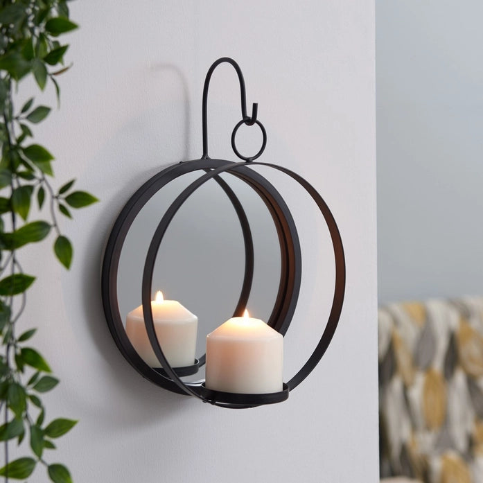 Hanging Candle Sconce with Mirror