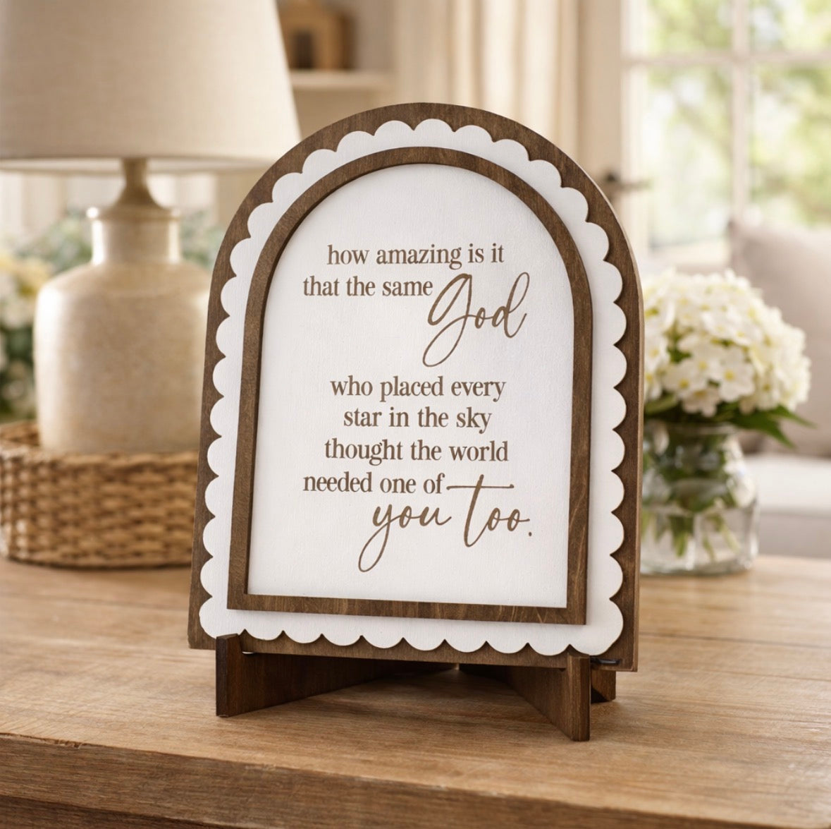 Same God | Handmade Arched Art with Easel