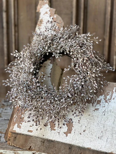 Little Luna Leaves Candle Ring | Cream & Brown | 12"