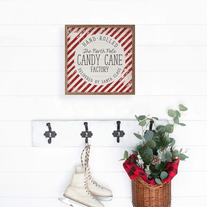 North Pole Candy Cane Factory | Wall Art