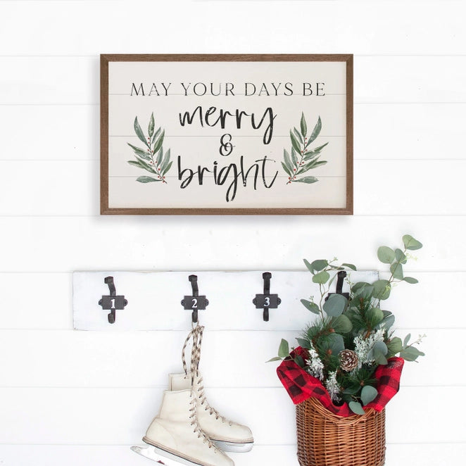 May Your Days Be Merry &amp; Bright | Wall Art