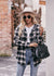 Flannel Button Up with Hood | Black & Grey