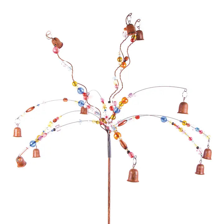 Waterfall Rainbow Bells &amp; Beads | Yard Stake