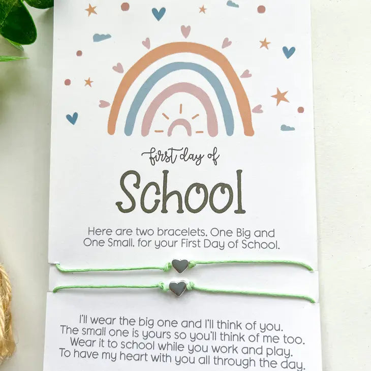 First Day of School | Wish Bracelet | Aqua