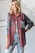 Plaid Button Up | Red & Grey