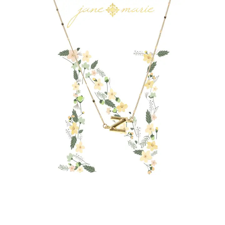 Initial Necklace | 16" | Gold