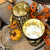 Lighted Harvest Glass Luminary