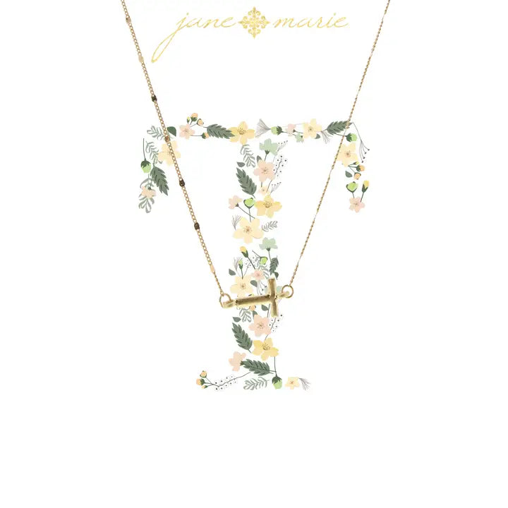 Initial Necklace | 16" | Gold