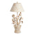 Distressed Floral Lamp & Shade | Metal