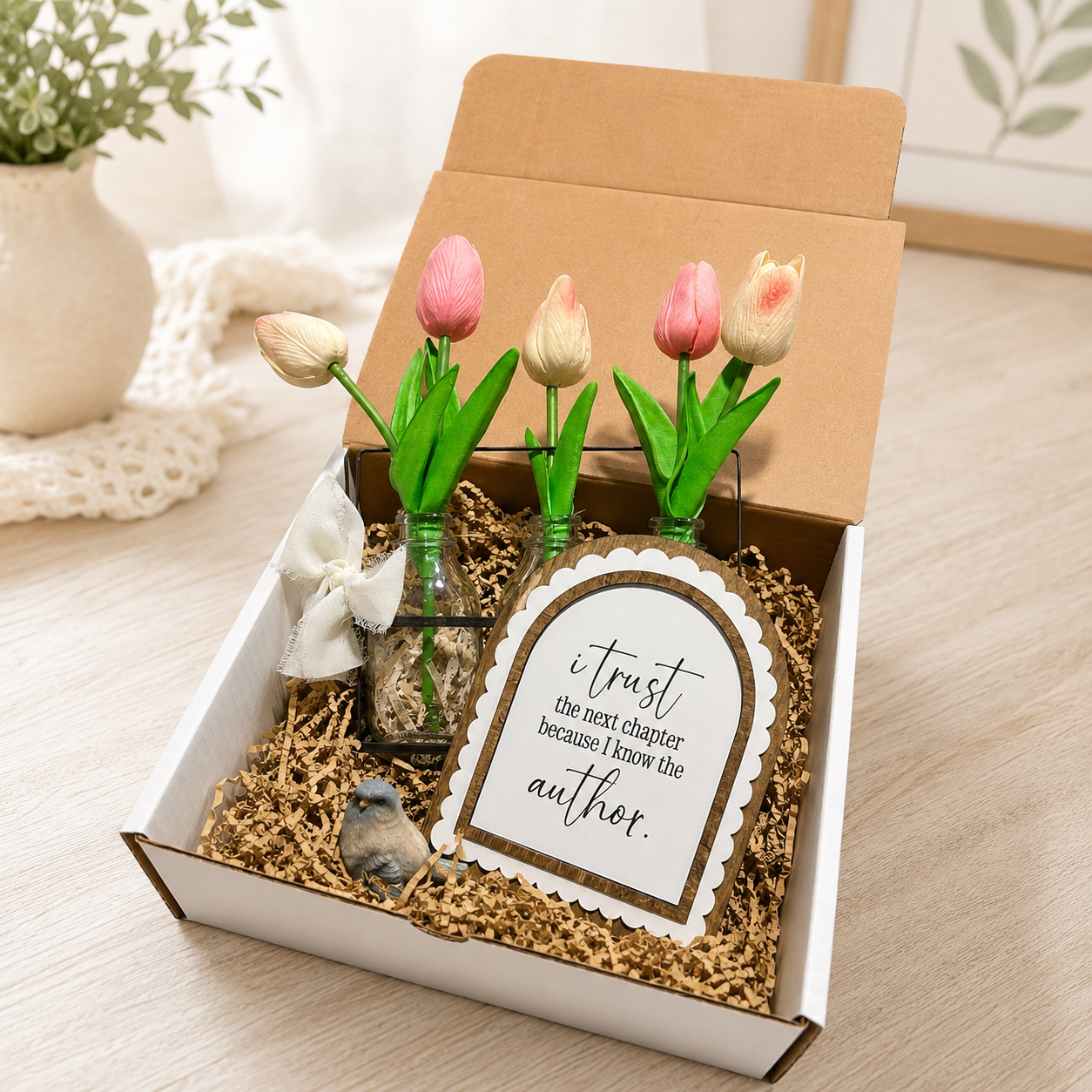 Trust the Next Chapter Sign | Christian Graduation Gift & Encouragement Decor