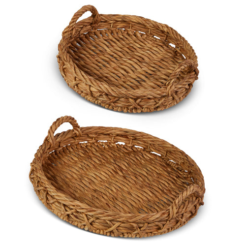 Round Woven Tray | Water Hyacinth