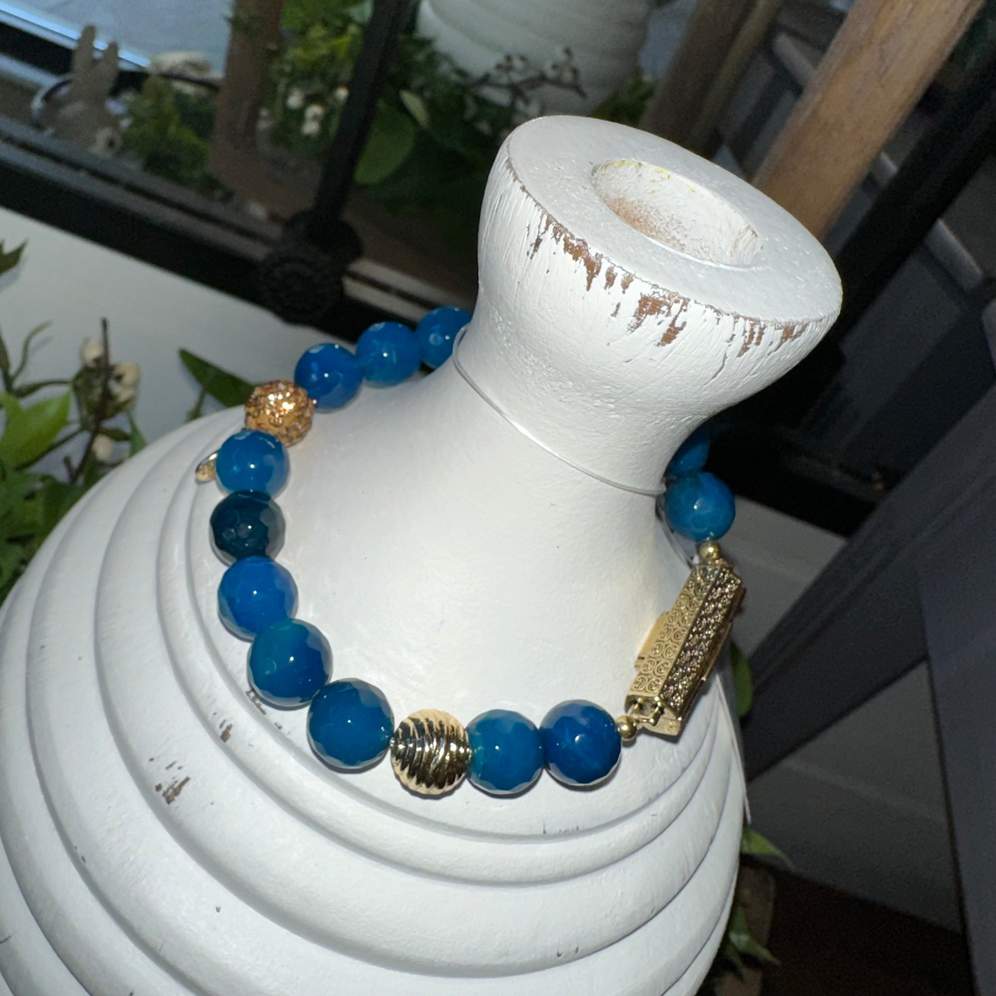 Prayer Box Bracelet | Natural Stone