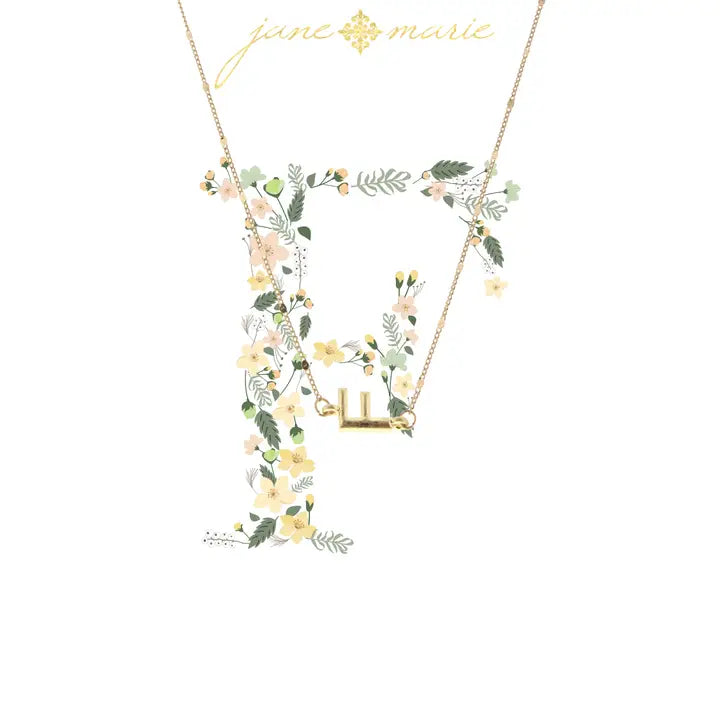 Initial Necklace | 16" | Gold