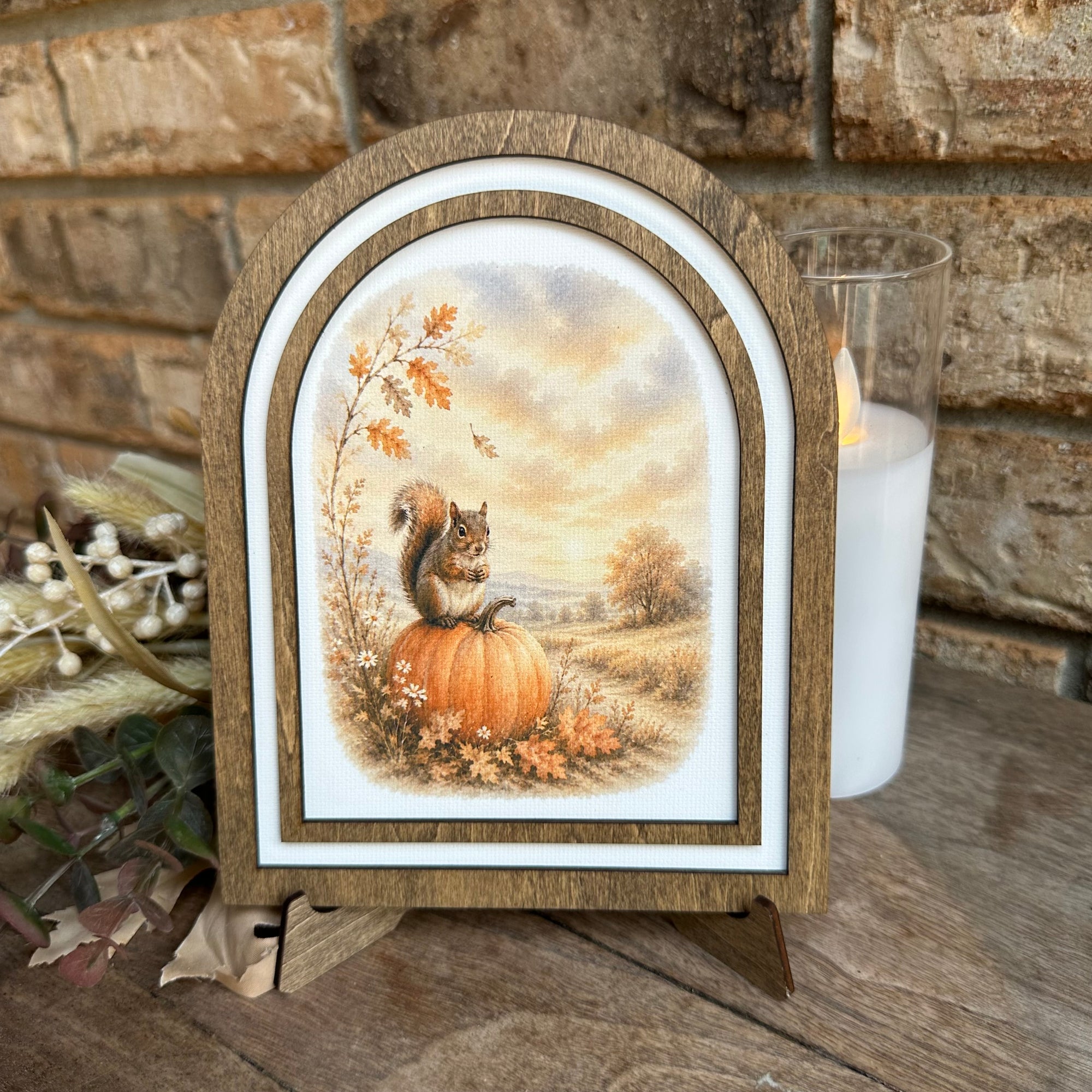 Harvest Squirrel | Canvas Artwork