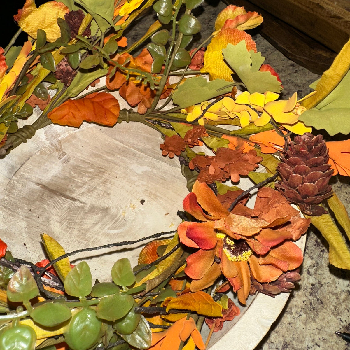 Autumn Harvest Candle Ring | 18&quot;