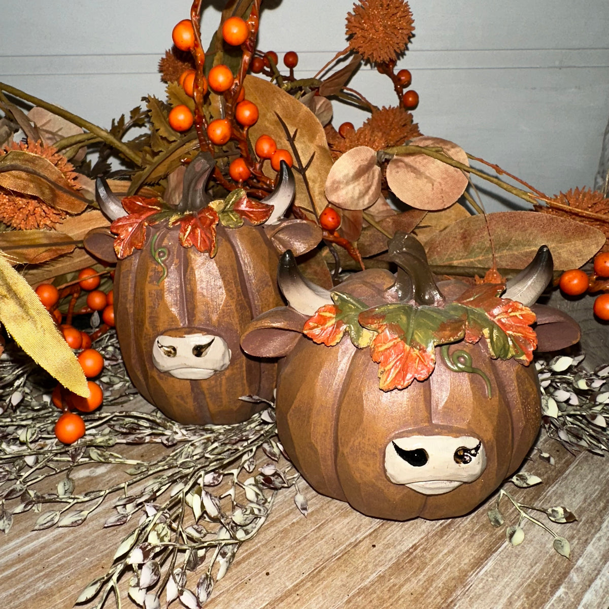 Harvest Pumpkin Highland Cow