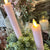 Taper Candle | Pink | Flicker Flame | Battery Operated