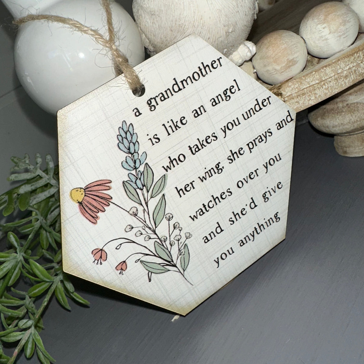 A Grandmother Is Like an Angel Dried Flowers {Gift Box}