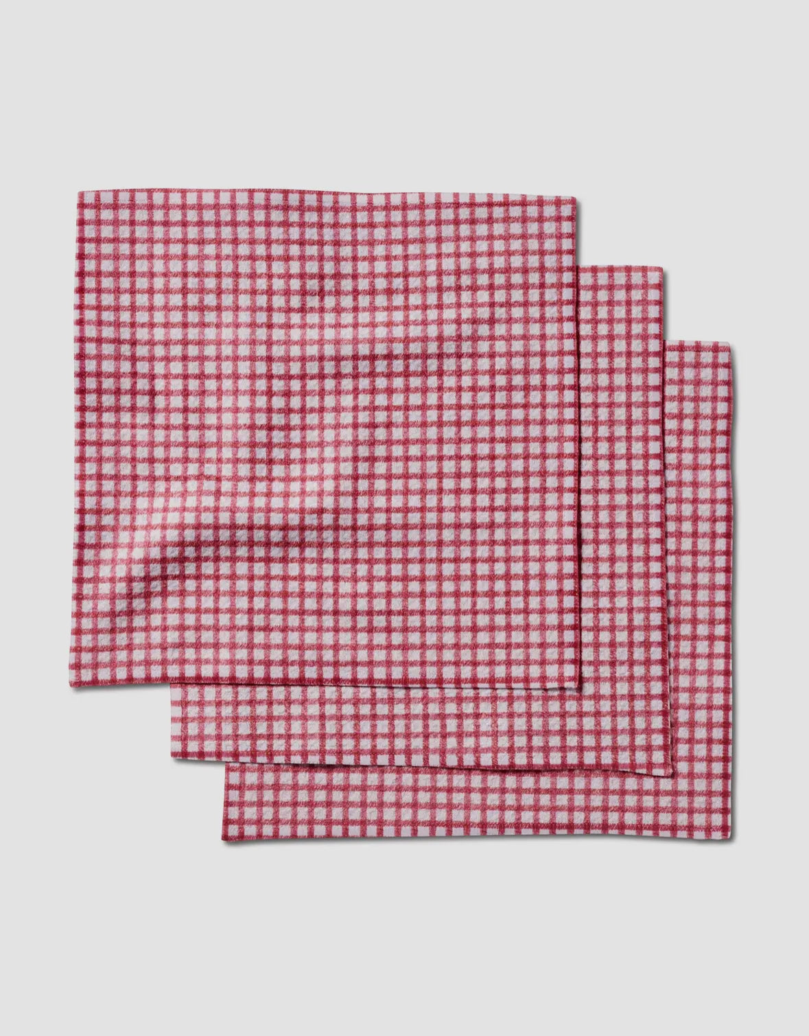 Geometry Kitchen Dishcloth | Fireside Red Plaid