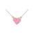 Sparkle Heart | Pink | Necklace