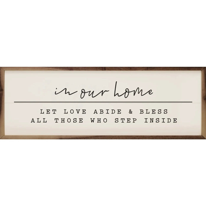 In Our Home Let Love Abide | Wall Art