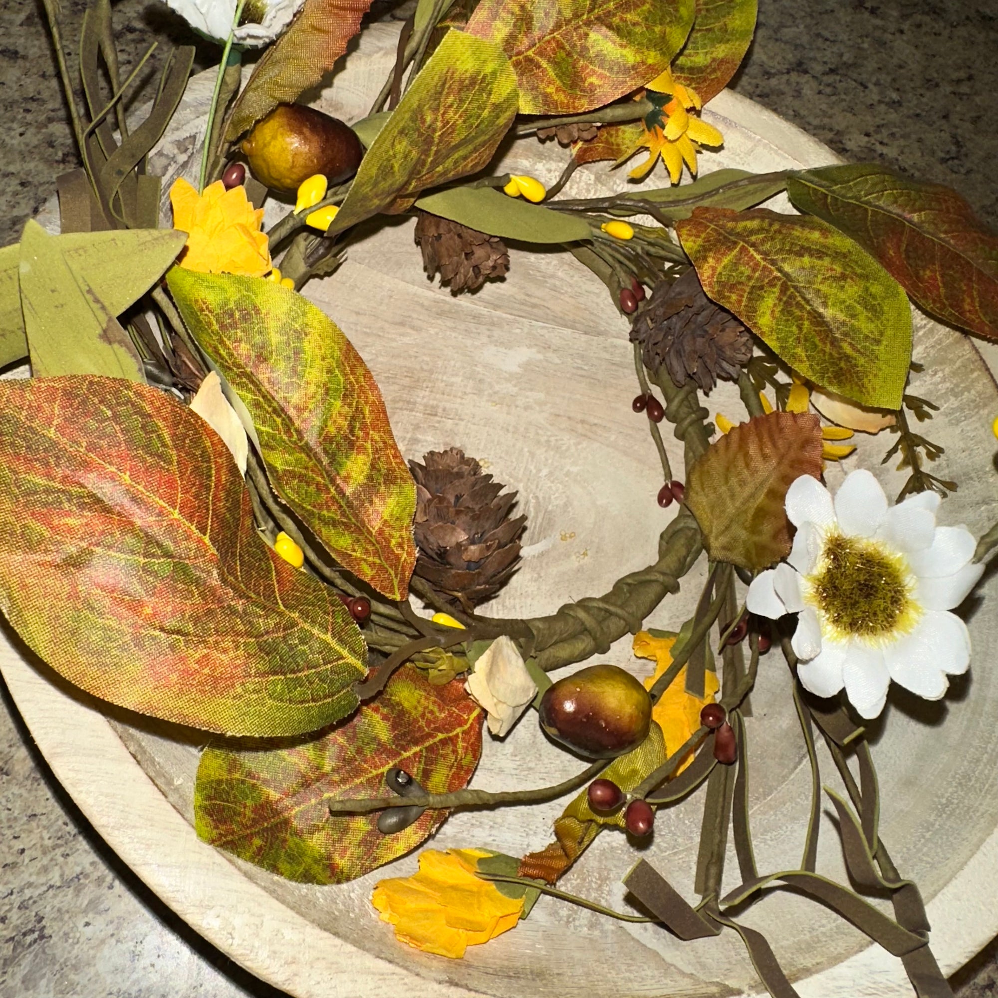 Autumn Aster Candle Ring | 12-18"