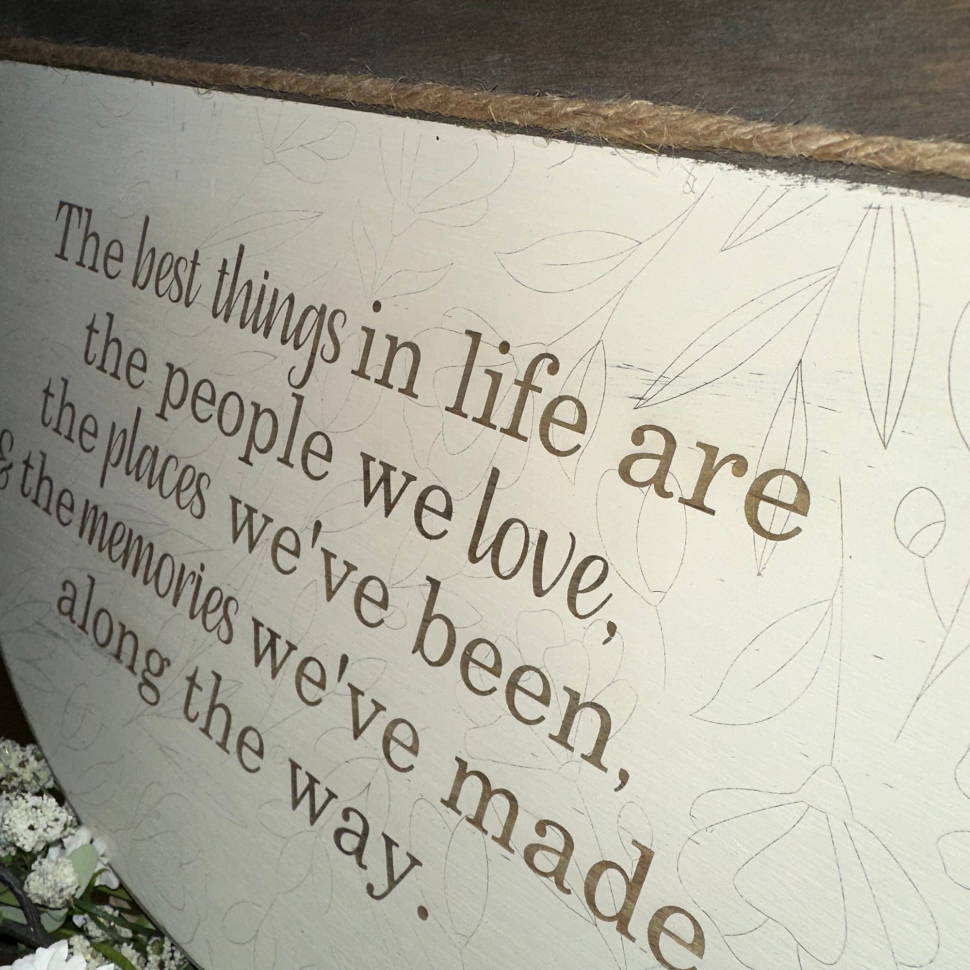 The Best Things in Life | Handmade Wood Sign