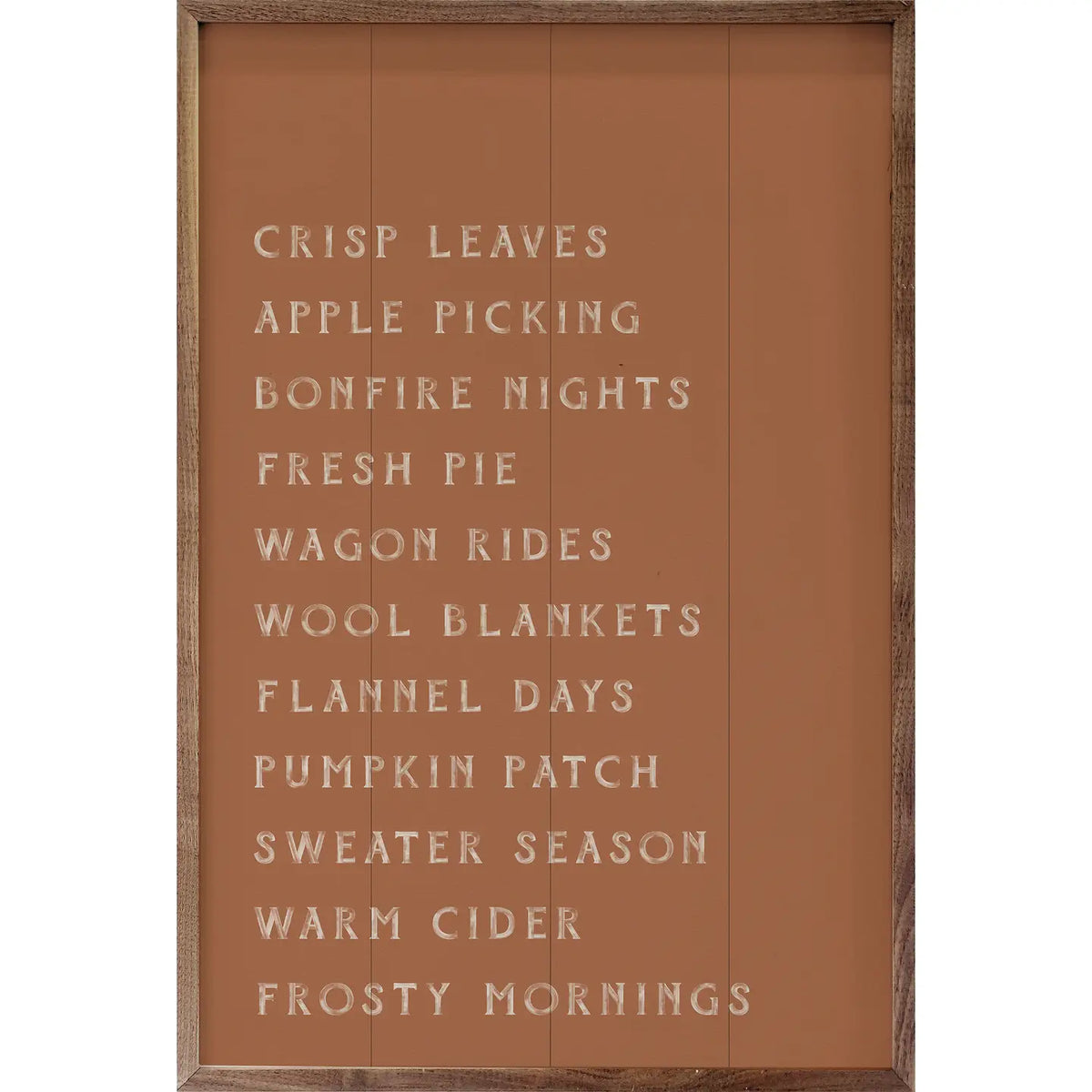 Autumn Activities List | Wall Art