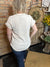 Ribbed V-Neck Top | Cream