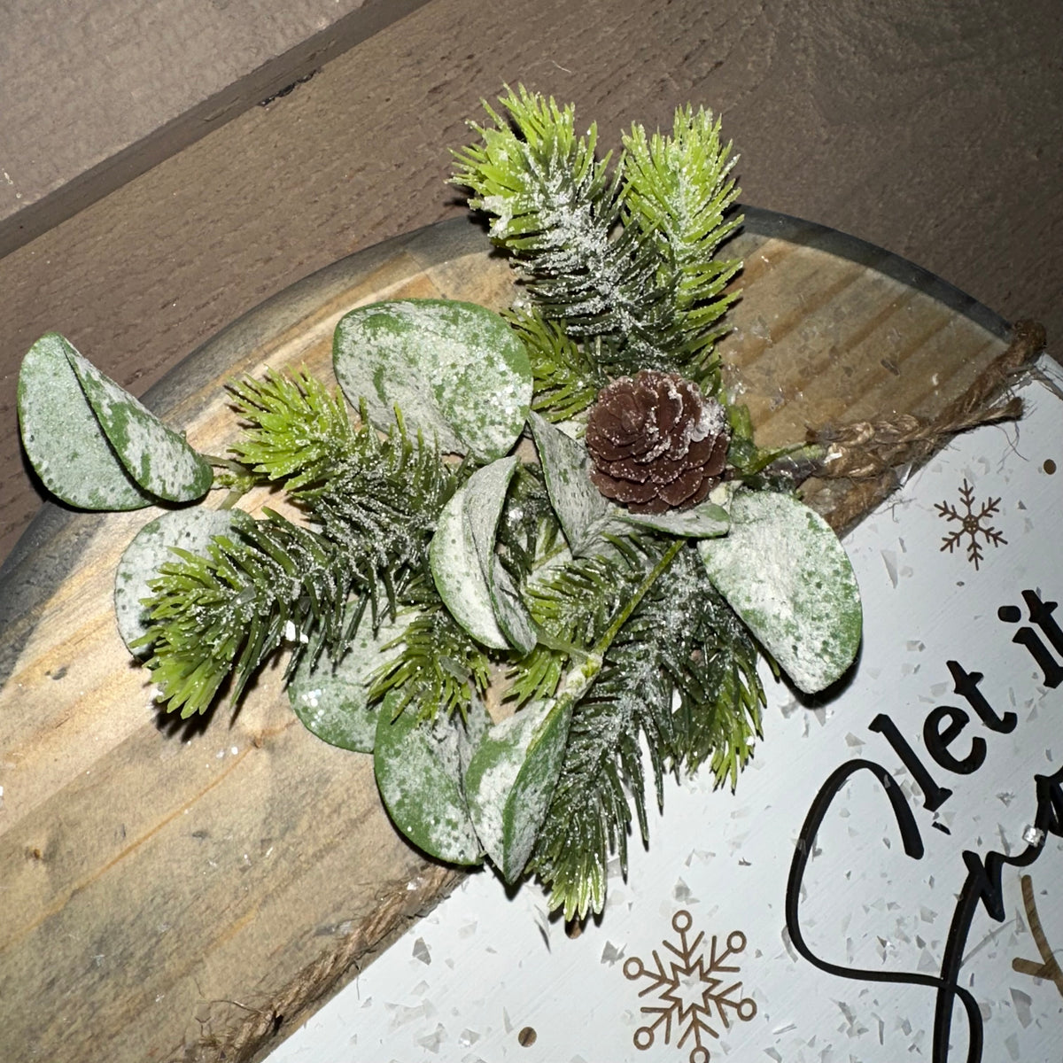 Let It Snow Snowman | 12&quot; Handmade Sign