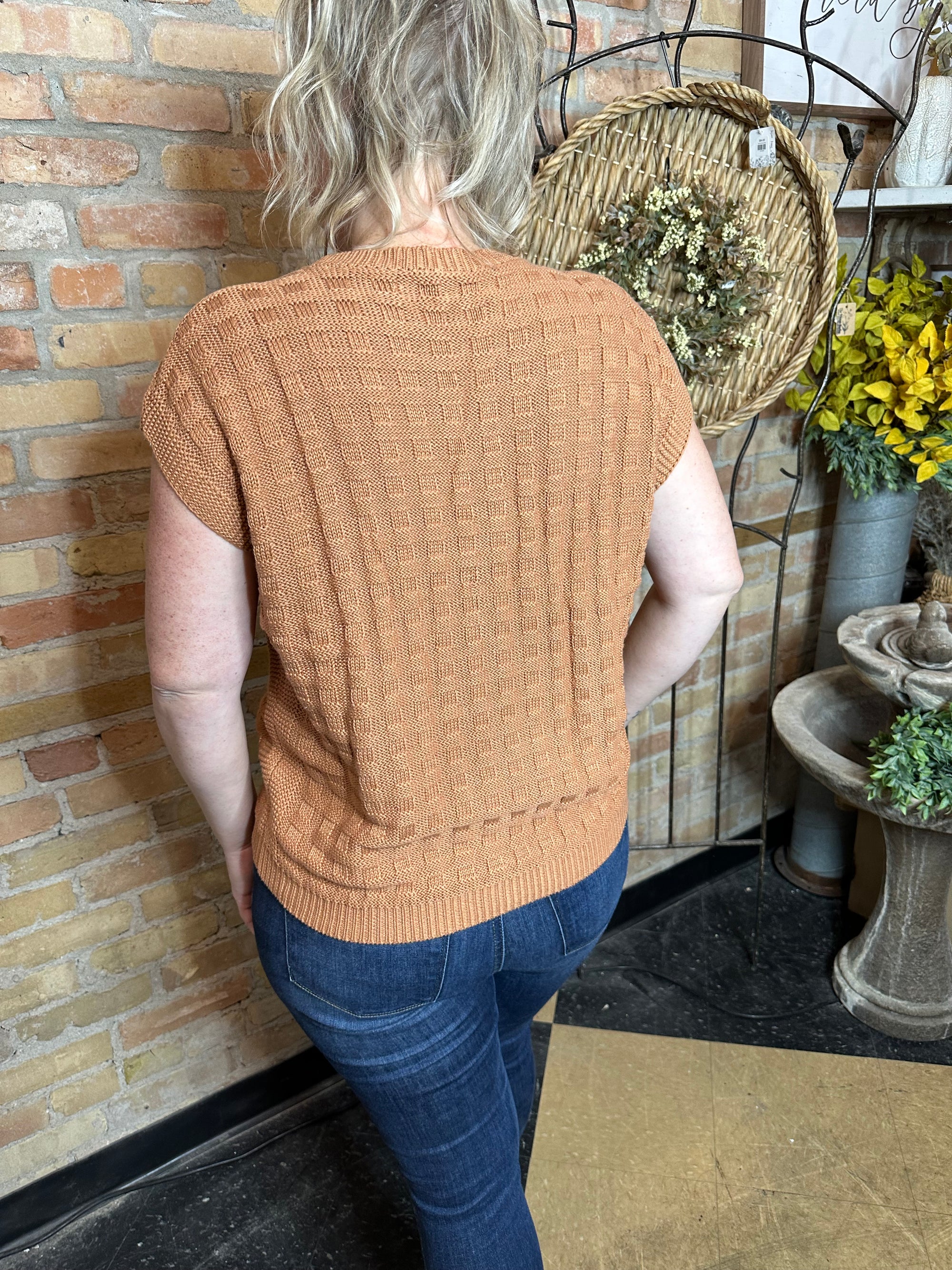 Sleeveless Autumn Sweater