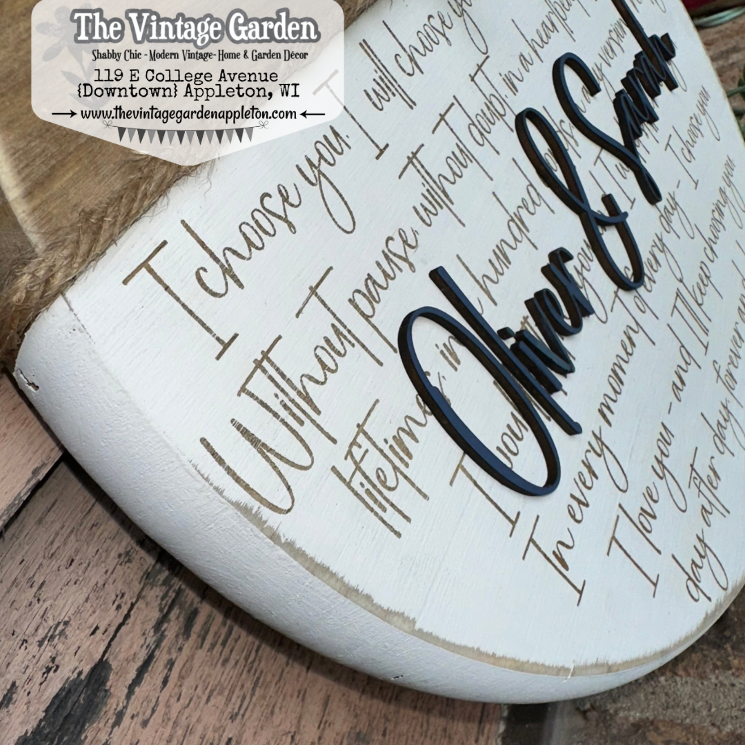 I Choose You | Engagement, Wedding, Anniversary | Custom Sign