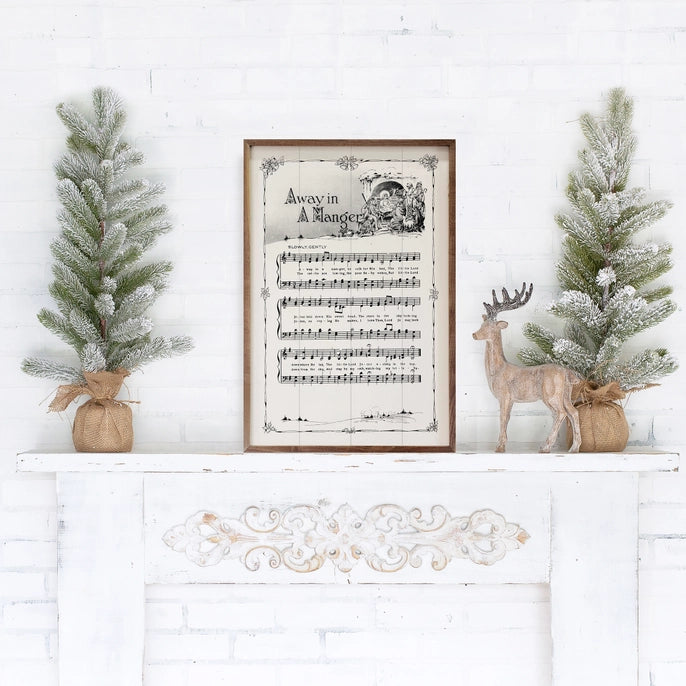 Away in A Manger Sheet Music | Wall Art